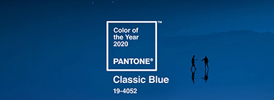 Pantone colore dell'anno 2020 Classic Blue