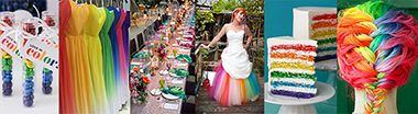 rainbow wedding